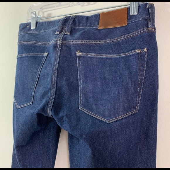 Madewell The Rail Straight Dark Wash Jeans - Picture 4 of 7